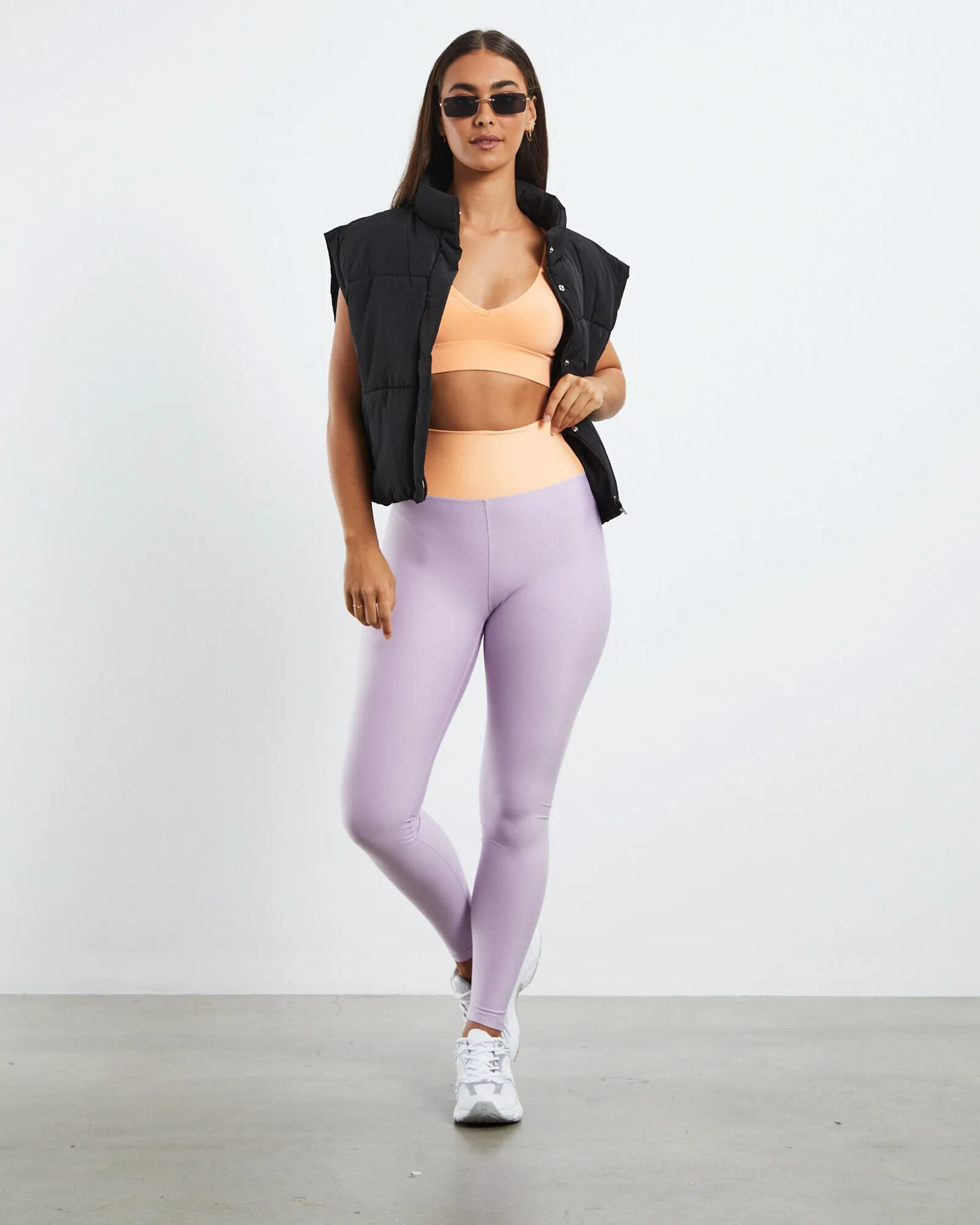 WeWoreWhat Colourblock High Rise Leggings Assorted