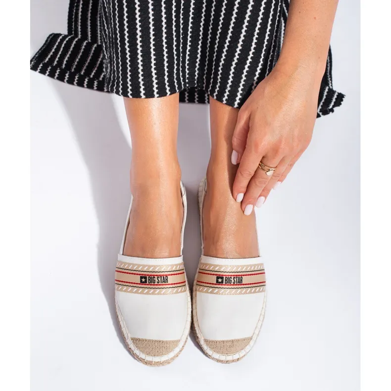 White women's Big Star espadrilles LL274893