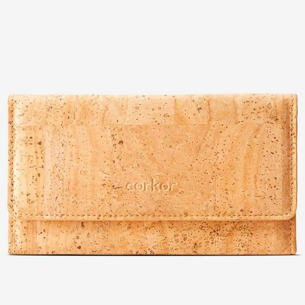 Women Cork Wallet Slim