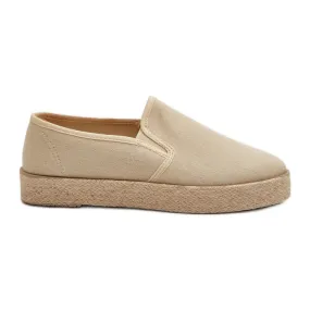 Women's Espadrilles On The Beige Platform Naloenma