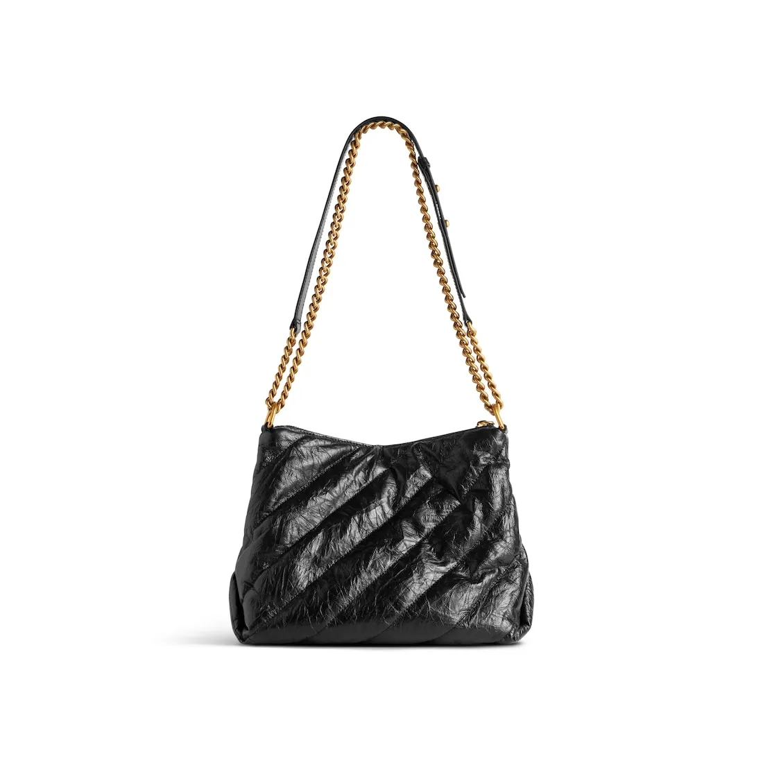      Women's Crush Small Hobo Bag Quilted  in Black 