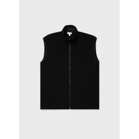 Wool Fleece Gilet | Men | Black