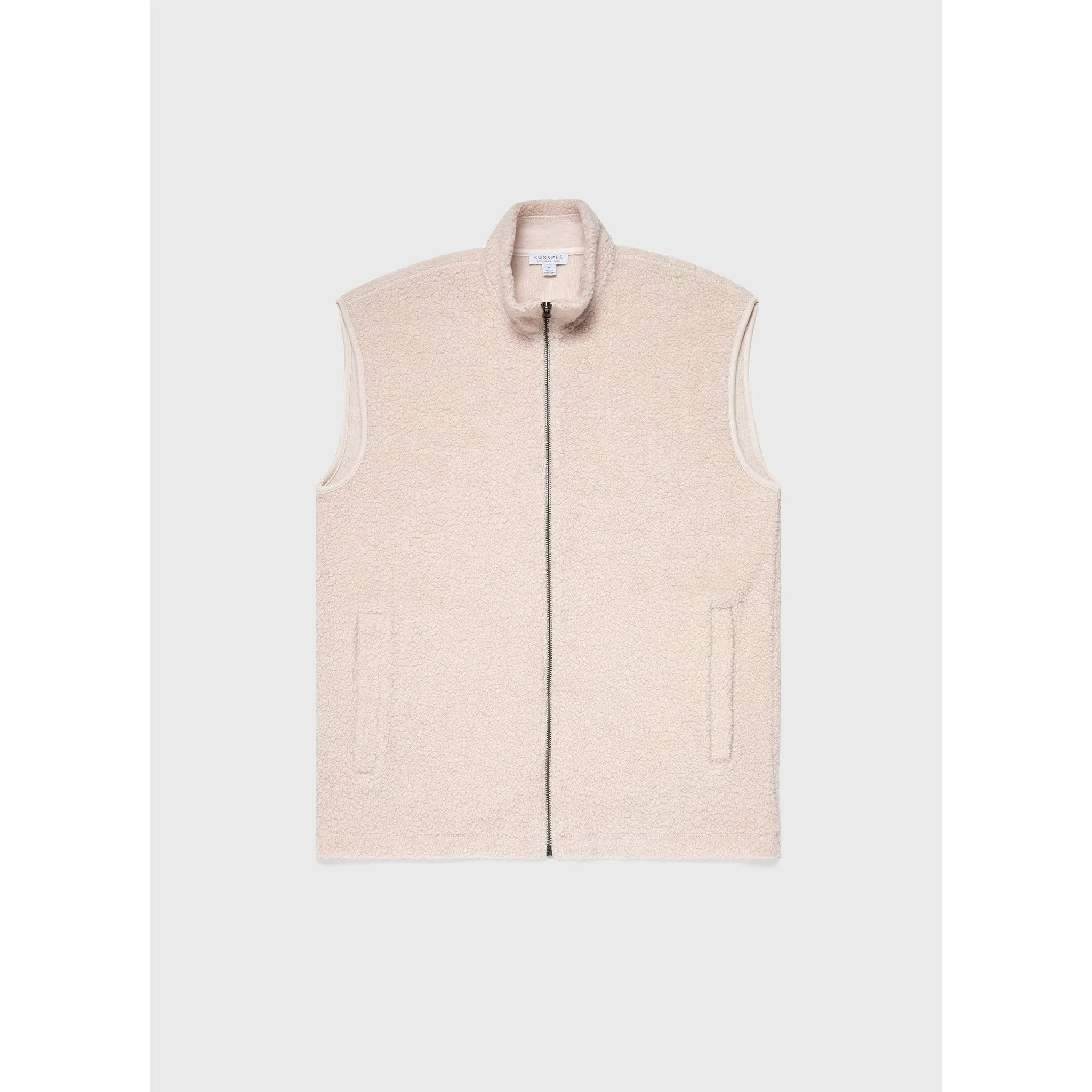 Wool Fleece Gilet | Men | Ecru