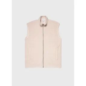 Wool Fleece Gilet | Men | Ecru