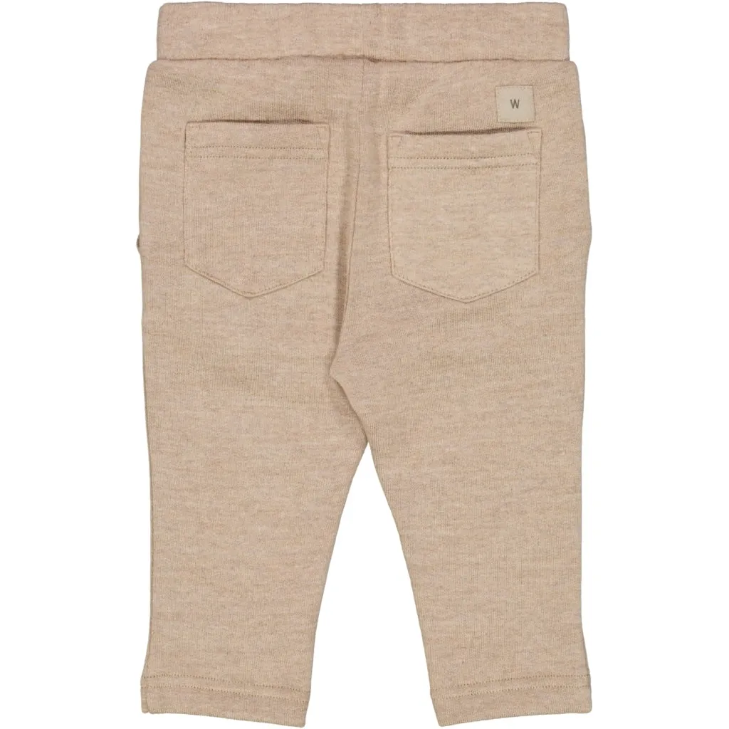 Wool Sweat Pants Petri - khaki melange