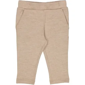 Wool Sweat Pants Petri - khaki melange