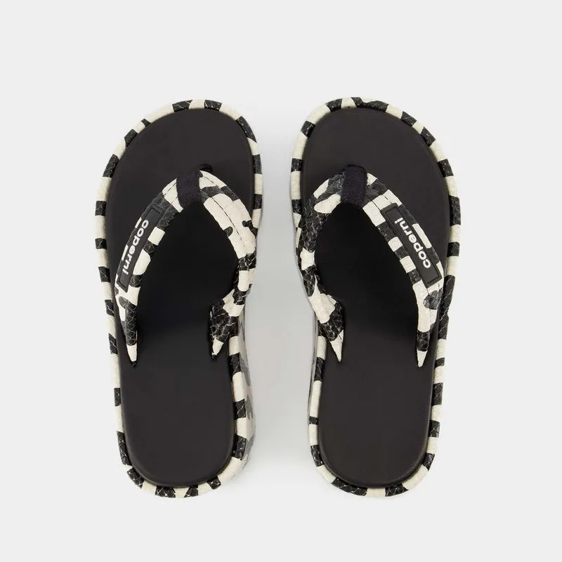 Zebra Mules - Coperni - Black/White - Leather