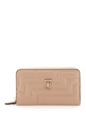 Zip Around Quilted Nappa Wallet