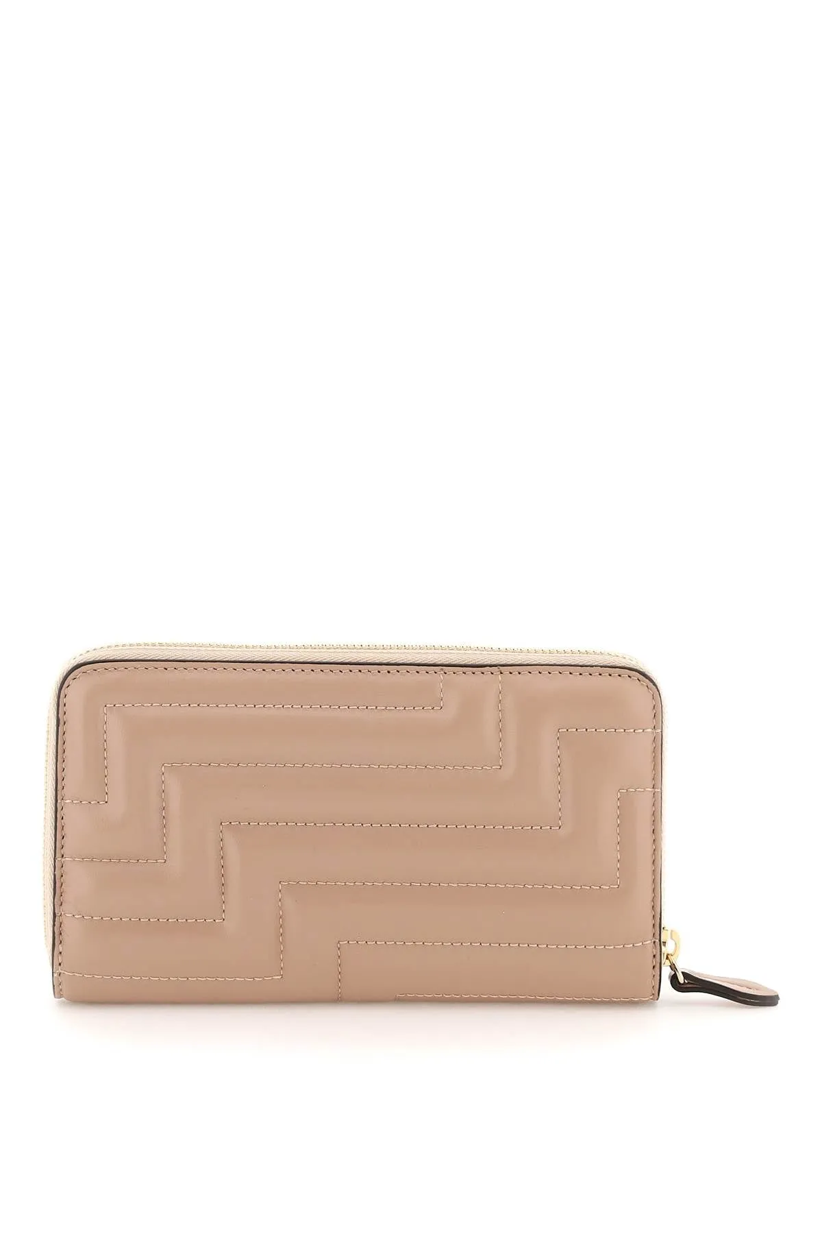 Zip Around Quilted Nappa Wallet